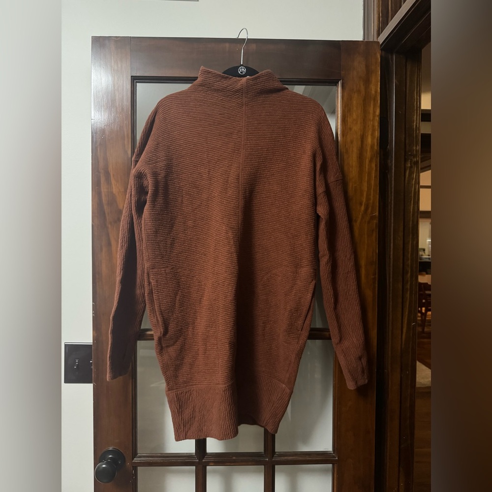 lululemon Women’s Turtleneck Sweater Dress in Rich Brown